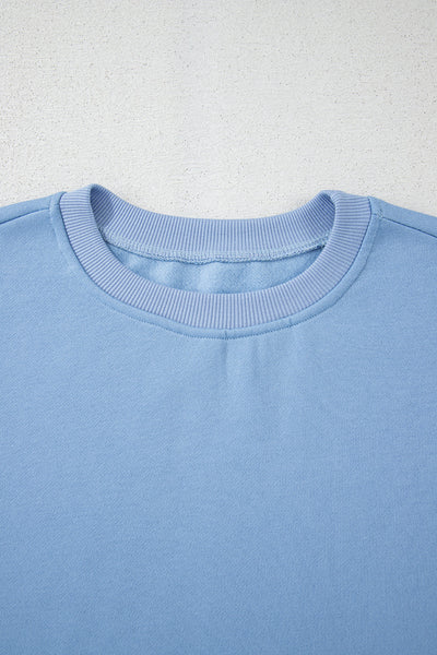 Soft Casual Women's Crew Neck Sweatshirt Cozy Comfort for Everyday Wear in Stylish Colors