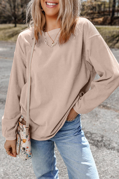 Cozy Women's Vintage Graphic Sweatshirt - Trendy Casual Style in Soft Pastels for Everyday Comfort and Chic Layering