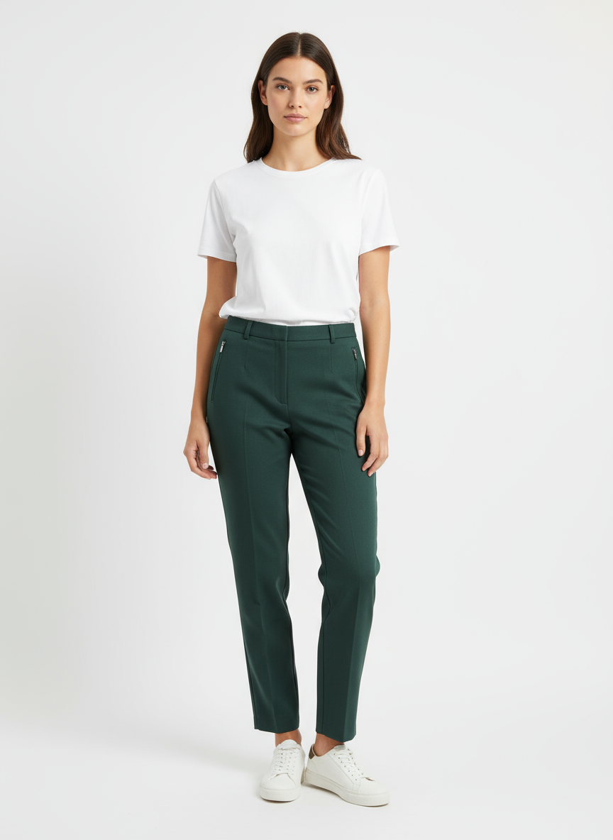 Northern Reflections Essentials Stretch Pants- Olive Green