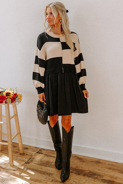 Cozy Knit Two-in-One Sweater Dress for Women - Stylish Layered Fall & Winter Fashion Essential in Versatile Colors