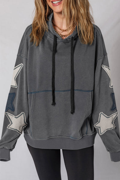 Cozy Oversized Women's Mineral Wash Hoodie - Soft Pastel Pullover Sweatshirt for Casual Chic Comfort
