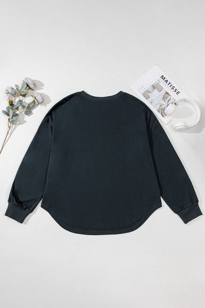 Stylish Women's Black Pullover Sweater - Cozy Fit for Casual Outings & Everyday Comfort