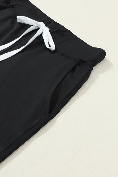 Stylish Women's Black Joggers with Pockets & Drawstring Waist for Ultimate Comfort in Casual Wear