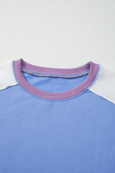 Cozy Color Block Sweatshirt for Women - Stylish Casual Top in Soft Fabric, Ideal for Everyday Comfort and Chic Looks