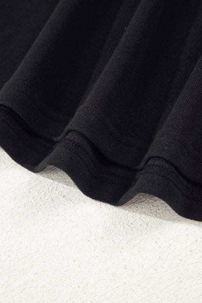 Elegant Black Fitted Top for Women - Chic Style Perfect for Casual or Dressy Occasions