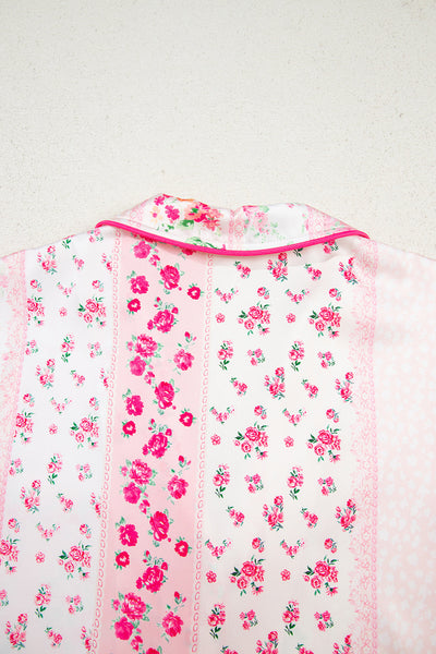 Elegant Women's Floral Cotton Pajama Set - Soft Sleepwear for Cozy Nights, Relaxed Fit for Ultimate Comfort
