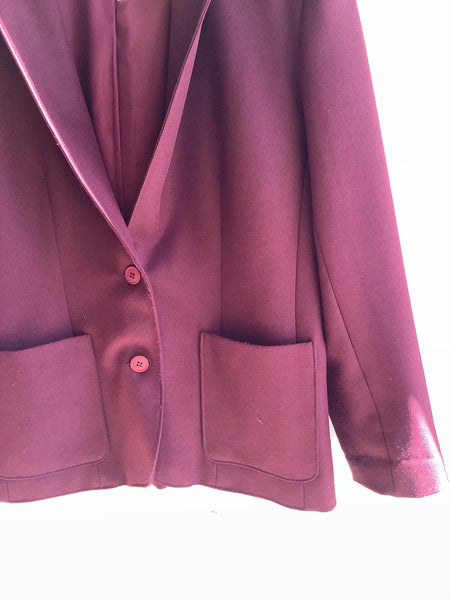 Vintage Burgundy Blazer