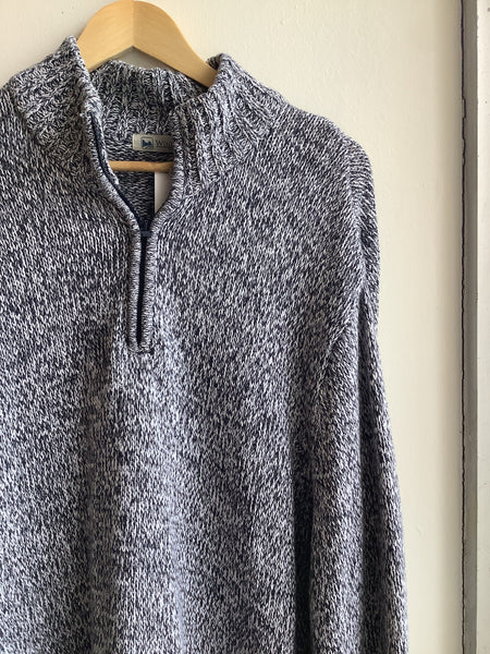 Wind River Marled Knit Quarter Zip Sweater