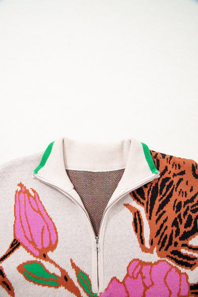 Women's Soft Knit Cozy Quarter Zip Sweater - Casual Chic Fashion for All Seasons, Versatile Fit in Trendy Colors