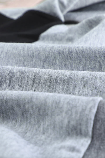Color Matching Loose Versatile Round Neck T-Shirt