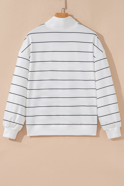 Cozy Chic Women's Striped Pullover Sweater - Casual Everyday Style in Soft Colors for Comfortable Fit and Versatile Wear