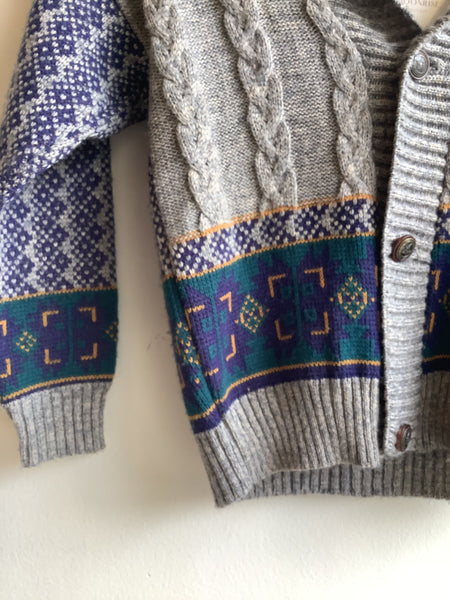 Vintage Pickled Kids Grandpa Cardigan