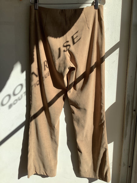Vintage Le Chateau Camel Suede Pants