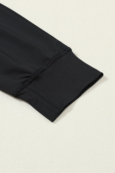 Stylish Women's Black Joggers with Pockets & Drawstring Waist for Ultimate Comfort in Casual Wear