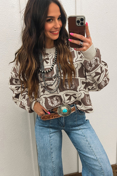 Women's Chic Women's Western-Style Cozy Knit Sweaters for Casual Outings - Perfect Layering Pieces in Trendy Colors