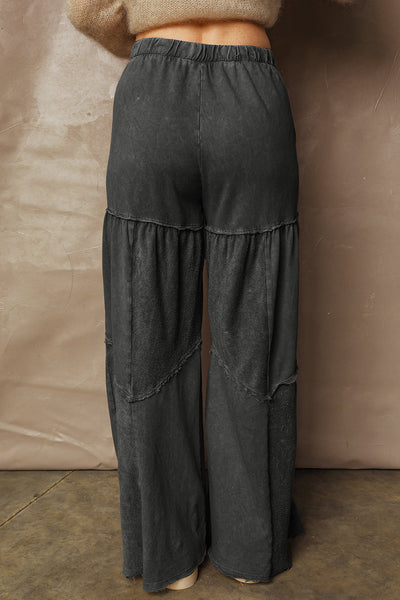 Stylish Women's Black Wide Leg Pants Flattering Fit for Casual & Dressy Occasions, Perfect for Any Wardrobe