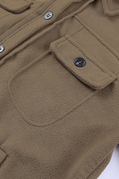 Women's Classic Casual Button-Up Jacket with Turn-Down Collar - Versatile Layering Essential for All Seasons