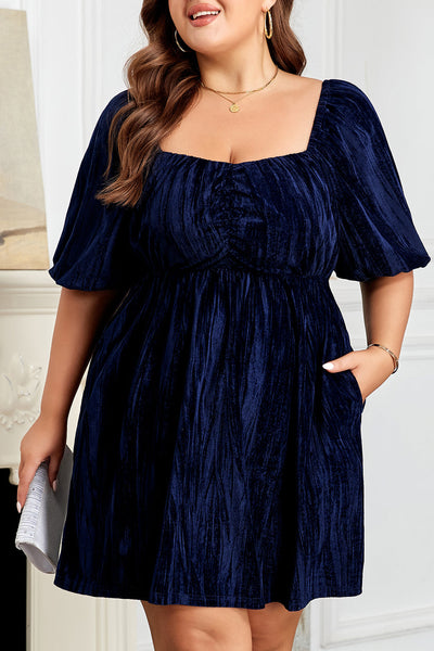 Luxurious Plus Size Velvet Maxi Dress for Women - Soft Fabric, Flattering Fit, Ideal for Weddings and Special Events