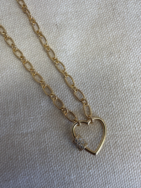 Standout Boutique Heart Chain Necklace