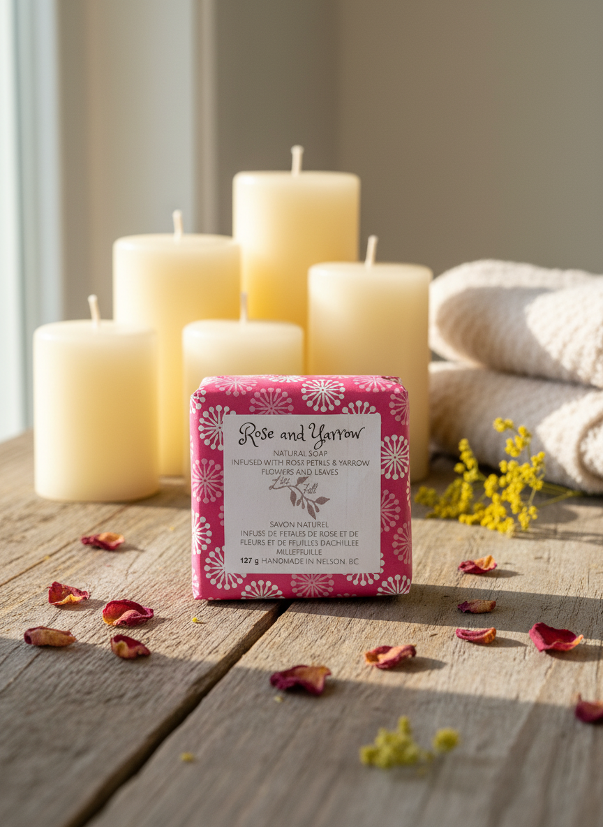 Rose & Yarrow Soap - Live Full (Nelson,BC)