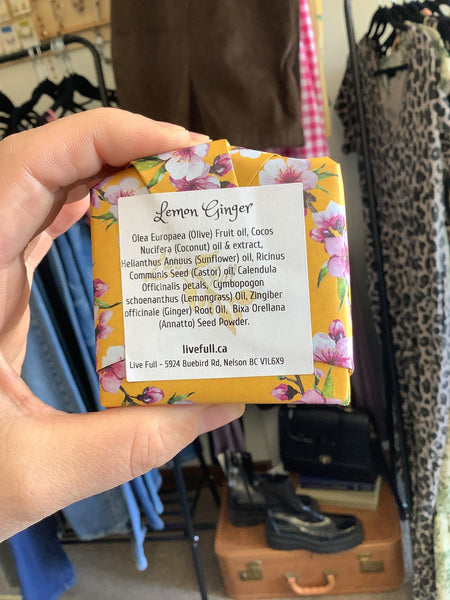 Lemon Ginger Soap- Live Full (Nelson, BC)