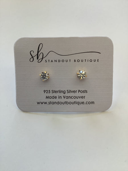 Zirconia Stud Earrings -Standout Boutique ( Vancouver, BC)