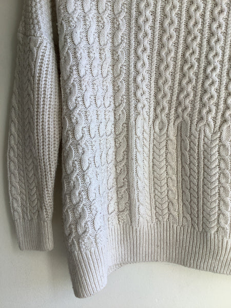Topshop Petite Cable Knit Sweater