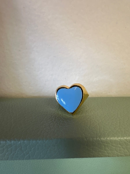 Standout Boutique Enamel Heart Gold Rings