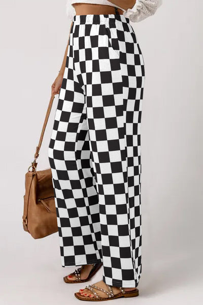 Chic Women's Wide Leg Trousers in Soft Cotton - Flattering Fit for Effortless Style and Comfort
