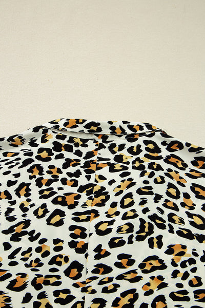 Stylish Women's Leopard Print Blouse - Flattering Casual Top for Effortless Everyday Fashion in Comfortable Fit