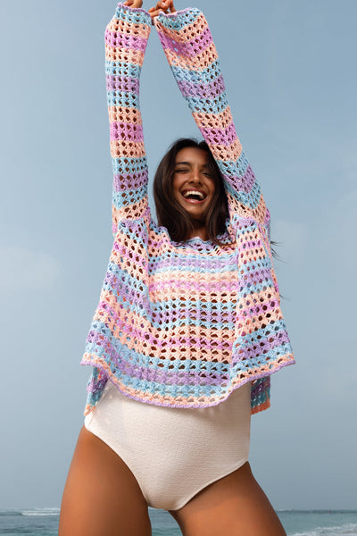 Chic Women's Lightweight Beach Cover-Up - Ideal for Summer Fun and Poolside Relaxation in Vibrant Colors