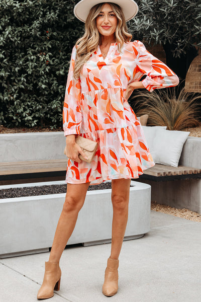 Stylish Women's Vibrant Long Sleeve Mini Dress - Flattering Fit for Casual Outings and Special Celebrations