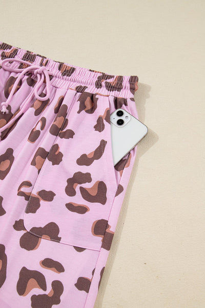 Women's Leopard Print Loose-Fit Trousers - Trendy Casual Pants for Effortless Chic Style and Comfort