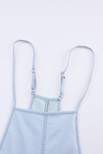 Straight Plus Size Curve Dark-Wash Plus-Size Jean Overalls