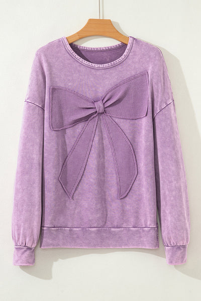 Cozy Women's Mineral Washed Sweatshirt in Soft Pastel Colors - Relaxed Fit for Effortless Style and All-Day Comfort