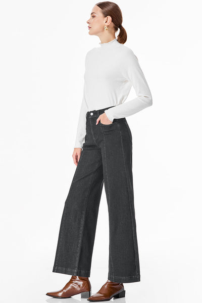 Stylish Women's Classic Blue Ankle Jeans - Comfortable Fit for Everyday Casual Wear and Effortless Style