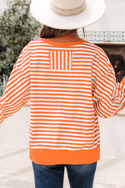 Lightweight Women's Stripe Blouse - Soft Cotton Casual Top for Effortless Everyday Style and All-Day Comfort