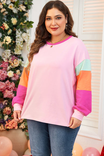 Stylish Plus Size Women's Long Sleeve Top Comfortable, Everyday Essential in Trendy Design and Flattering Fit