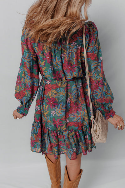 Vibrant Floral Shirt Dress for Women - Stylish Casual Summer Wear with Comfortable Fit for Everyday Outings