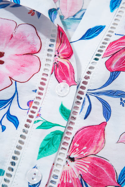 Lightweight Women's Floral Print Blouse - Casual Spring & Summer Top for Effortless Everyday Style