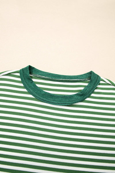 Stylish Women's Striped Long Sleeve Cotton Top - Casual Fit for Everyday Wear and Effortless Layering