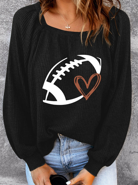 Fall Fashion Waffle Knit Football Top with practical styling and dependable silhouette control.