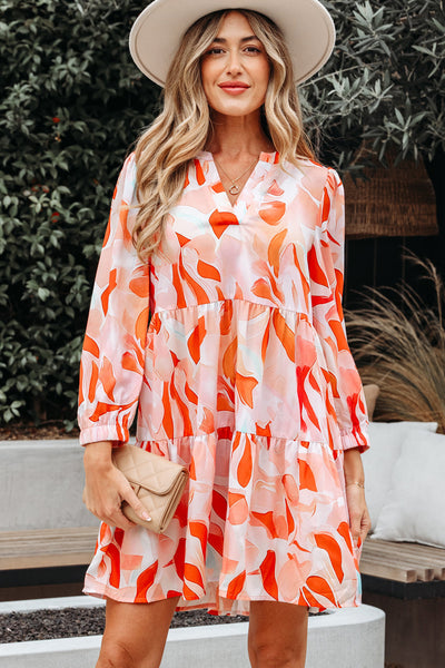 Stylish Women's Vibrant Long Sleeve Mini Dress - Flattering Fit for Casual Outings and Special Celebrations