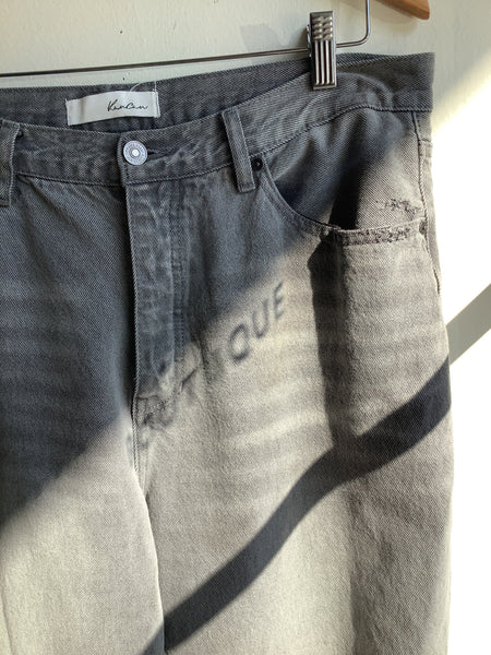 Kancan Wide Leg Grey Denim