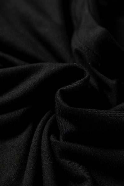 Stylish Women's Black Long Sleeve Top - Comfortable Fit for Everyday Style and Versatile Layering Options