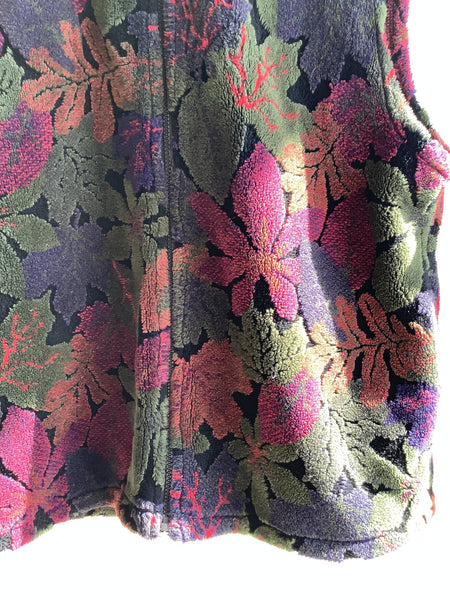 Kellysport Floral Fleece Vest- Made in Canada