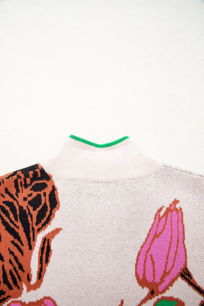 Women's Soft Knit Cozy Quarter Zip Sweater - Casual Chic Fashion for All Seasons, Versatile Fit in Trendy Colors