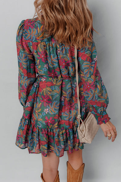 Vibrant Floral Shirt Dress for Women - Stylish Casual Summer Wear with Comfortable Fit for Everyday Outings