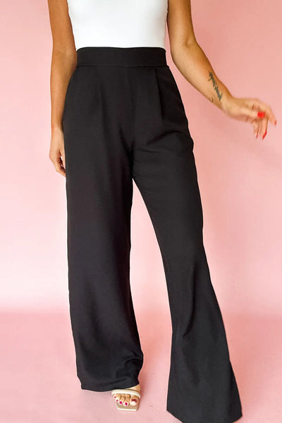 Women's High-Waisted Stretch Pants - Comfortable Casual Trousers in Trendy Colors for a Flattering Fit and All-Day Wear
