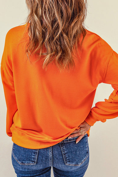 Women's Talk Turkey to Me Graphic Sweatshirt in Burnt Orange